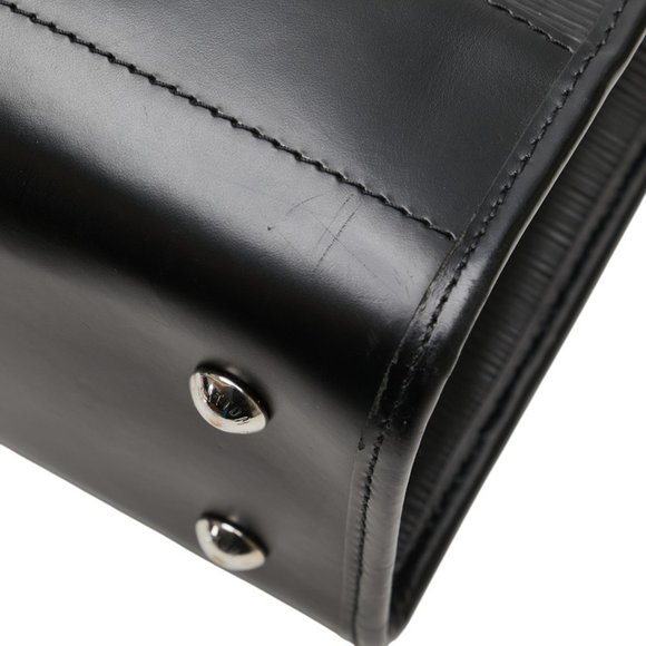 LOUIS VUITTON Black Leather Tote Bag - Picture 6 of 13